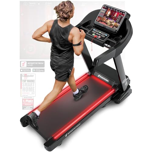 Sportstech F37s: Klappbares Laufband, 7 PS, 20 km/h, Steigung & App