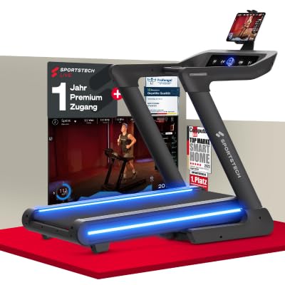 Sportstech sTread Pro/Lite: Klappbares Laufband mit 20 km/h, 17 % Steigung und 7 PS Motor